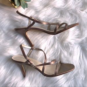 Michaelangelo Rayna Strappy Bling Jewel Heels 8.5